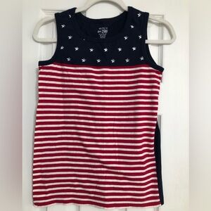 Children’s place Stars & Stripes Sleeveless Tank Top girls XL 14 USA
